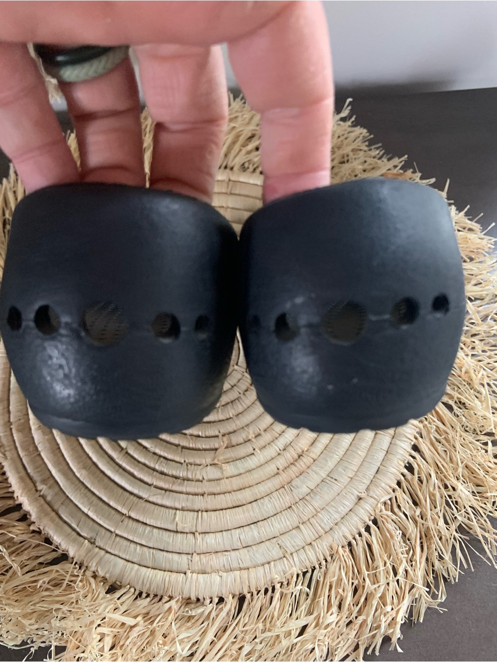 CROCS Women’s Matte Black Round Toe Slip On Ballet Flats Size 9 - Picture 11 of 16